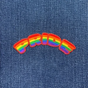 Pride Applique Patch - Embroidered Rainbow Badge 4" (Iron On) - Picture 1 of 2