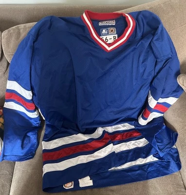 Starter hockey jersey 56 Authentic New York Rangers No Crest Vintage NHL - Image 1 of 3
