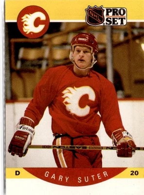 1990-91 Pro Set #46 Gary Suter - Image 1 of 2