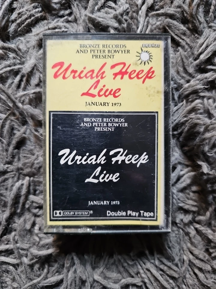 Uriah Heep 1973 Live Tape Cassette Bronze Label TC2-BRSP1 ULTRA RARE COPY - Image 1 of 4