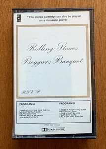 ROLLING STONES - Beggars Banquet Early Mid 70s cassette - tested - Picture 1 of 5