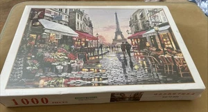 Nuevo Rompecabezas Paris Street Scene La Torre Eiffel 1000 piezas - Imagen 1 de 2