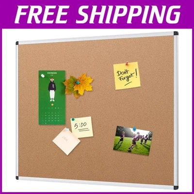 Tablón de anuncios de corcho 48x24 para hogar y oficina Foto 1 de 4