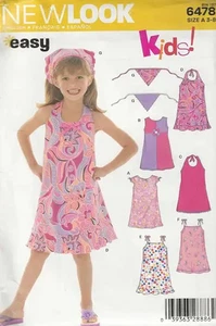 New Look Schnittmuster 6478 Kinderkleider, Größe A (3-4-5-6-7-8) - Bild 1 von 1