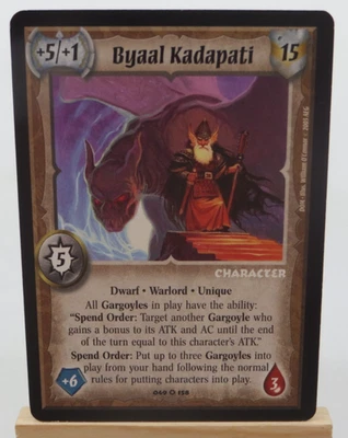 WARLORD Saga of the Storm CCG Dwarf Character Card BYAAL KADAPATI 049/158 - Image 1 of 2