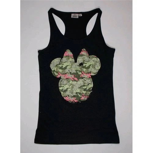 DISNEY débardeur t-shirt femme dos nageur tête MINNIE S M L 36 38 40 42 noir  - Photo 1/1