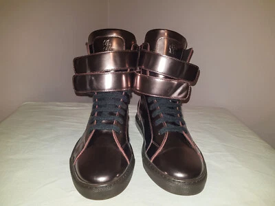 Brunello Cucinelli Zapatillas Altas Metálicas Cuero Talla EU 38 UK 5 US 7.5 Foto 1 de 4