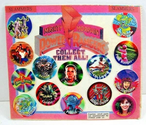 Tarjeta de exhibición Power Rangers Pogs Asst Prizes antigua máquina expendedora Gumball #50 - Imagen 1 de 1