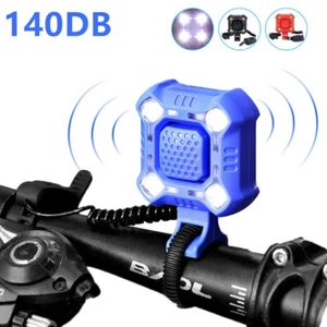 Bocina de bicicleta Iluminación de bicicleta Bocina de bicicleta 140dB Faros Impermeable Carga USB - Imagen 1 de 17