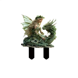 Dragon Elf Mermaid Fairy Garden Planter Bohemian Fairy Flower Pot Decoration  - Picture 1 of 4