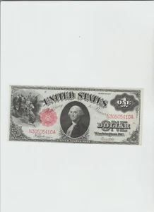1917 Series $1 Legal Tender RED SEAL NOTE - SPEELMAN, WHITE - Great Looking Note - Picture 1 of 5