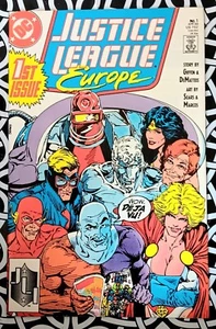 Justice League Europe #1 - VF - 1989 - DC Comics - Signed by Kieth Giffin 🔥 - Bild 1 von 5