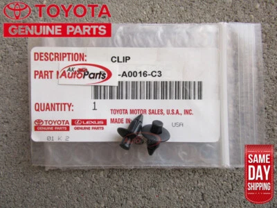 16-23 TOYOTA TACOMA INTERIOR PANEL PUERTA MOLDURA TABLERO CLIP NEGRO CANTIDAD 2 OEM NUEVO Foto 1 de 2