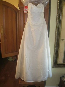 Abito da sposa senza spalline avorio taglia - 10/12 esterno: 100% seta / interno: 100% poliestere - Foto 1 di 3