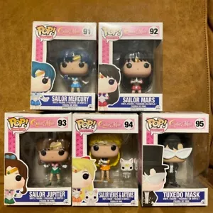 Sailor Moon Funko Pop Sailor Moon Luna & Sailor Venus Artemis Figure Set 5 Sets - Picture 1 of 5