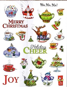 BUNTER WINTER URLAUB WEIHNACHTEN SCRAPBOOKING STICKERBOGEN NEU - Bild 1 von 1
