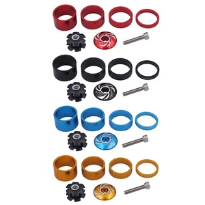 4pcs Bicycle Headset Spacers MTB Bike Stem Washers 5/10/15/20mm Accessories - Picture 1 of 22