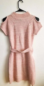 Star Ride Girls Cold Shoulders Short Sleeve Sweater Dress SZ (14/16) - Picture 1 of 10