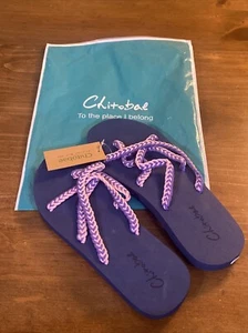 Chitobae BLUE rope Flip Flops Sandal for Women- 9 - Picture 1 of 5