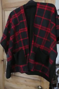Poncho/Schal weich warm Fleece Free Size - Bild 1 von 6