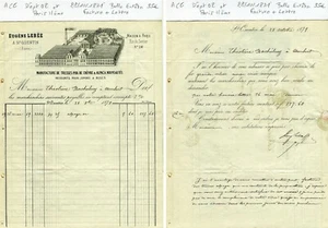 Dépt 02 - St Quentin & Paris II ème - Belle Entête d'une Manufacture 28/10/1871  - Picture 1 of 1