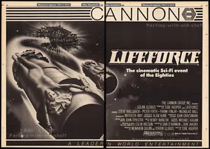 LIFEFORCE - Original 1985 Trade AD promo / poster _ Tobe Hooper _ Mathilda May - Picture 1 of 3