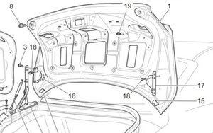 Genuine Maserati GranTurismo Rear Boot lid and hinges with integrated spoiler - Picture 1 of 1