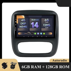 Android 14 para Renault Trafic 3 Opel Vivaro B Navegación reproductor de coche - Imagen 1 de 16