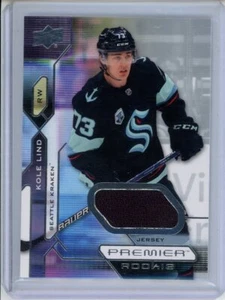2021-22 Upper Deck Premier #148 Kole Lind Jersey Patch - Picture 1 of 2