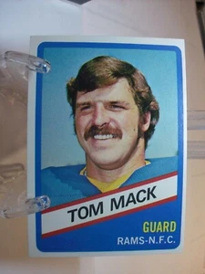 1976 Topps Wonder Bread Football Card  #10 Tom Mack    (10763) - Picture 1 of 2