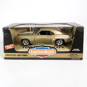 Coche diecast Ertl American Muscle 1969 Chevy Yenko 427 Camaro prototipo 1:18 #8 - Imagen 1 de 13