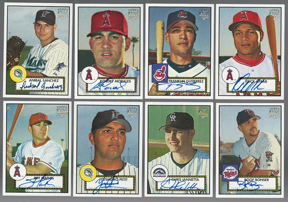 2006 Topps 52 SIGNATURES Insert Single On-Card Certified Auto AU Rookie RC 1952 - Image 1 of 1
