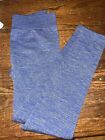 SEVEN APPAREL INTIMATES Women's Fleece Lined LEGGINGS Large blue NEW W/0 TAG