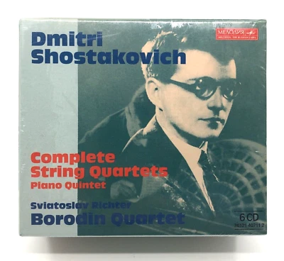 Dmitri Shostakovich: Complete String Quartets Jun-1997 6 Discs Melodiya *** NEW - Image 1 of 4