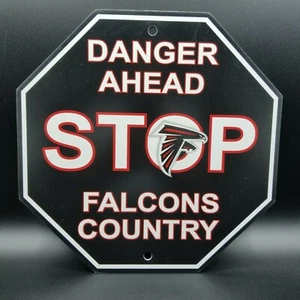 Atlanta Falcons Plastic Stop Sign 12"×12" NFL Football Fan Dirty Birds ATL New - Picture 1 of 4