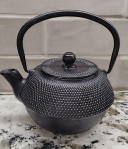 Ferriera bollitore in ghisa Nambu Tekki con colino Giappone. - Foto 1 di 6