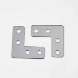 4/8 PCS STEEL FLAT RIGHT ANGLE BRACKET L Shape Corner Repair Brace Plate - Picture 1 of 20