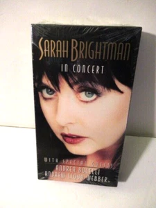 SARAH BRIGHTMAN live in Concert VHS guest Andrea Bocelli,Andrew Lloyd Webber-NEW - Picture 1 of 3