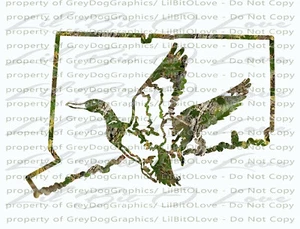 Camouflage Camo Connecticut Ente Jäger Jagd Vinyl Aufkleber Sticker Geflügel Drachen - Bild 1 von 1