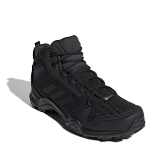 Herren Adidas Terrex AX3 Mid Gore-Tex Wanderschuhe - ALLE GRÖßEN - Schwarz GTX BC0466 - Bild 1 von 7