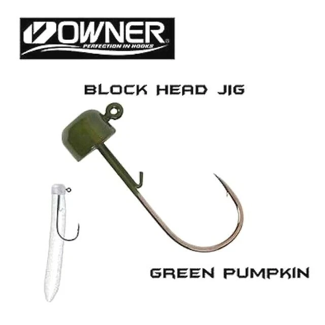 Owner Block Head Jighead NED Rig Jig 4151 - 选择尺寸 — 第 1/1 张图片