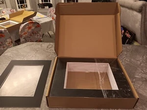 Falling in Art 50 Pack Acid-Free 11x14 Picture Frame Mats BLACK- Brand New - Picture 1 of 12