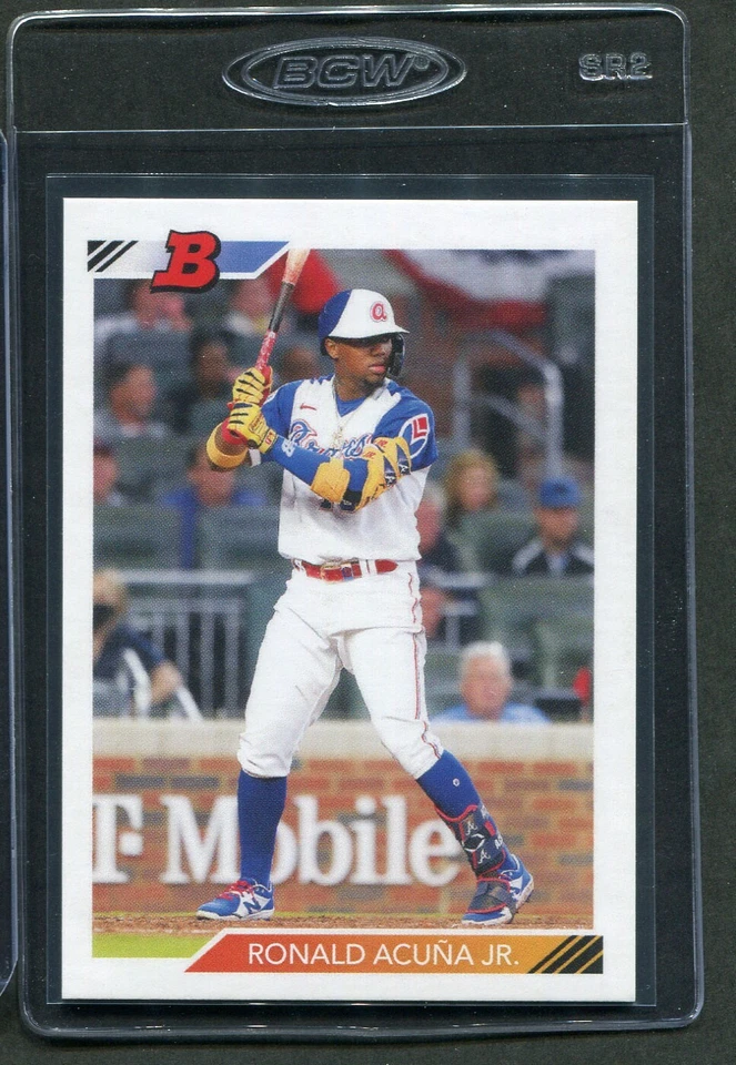 2021 Topps Throwback Thursday Ronald Acuna Jr #47 Braves - Image 1 of 1