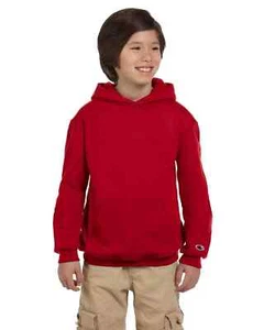 Champion Youth Double Dry Eco Pullover Hood Long Sleeves Hoodie Red Sz Med - Picture 1 of 4