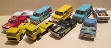 Lot Of 10 Vintage Yatming Toy Diecast Vehicles Cars Vans Trucks Parts Fix Up