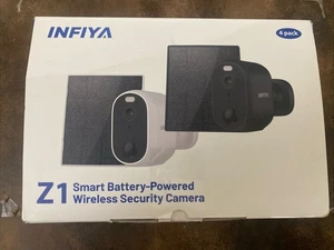 4 Pack INFIYA Z1 2K Two-Way Smart Battery-Powered Wireless Security Camera - Picture 1 of 11