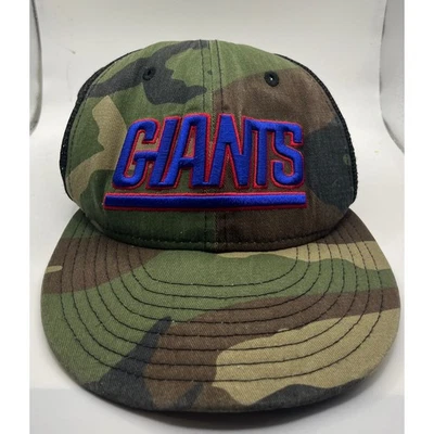 New Era New York Giants NFL Trucker Hat Camuflado 9FIFTY Gorra Ajustable Snapback Foto 1 de 4