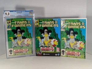 Ultimate Comic Edition Grimlock LOT mit Marvel The Transformers #8 CGC 9.2 & NM Ed - Bild 1 von 16