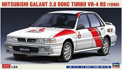 Hasegawa 1/24 Mitsubishi Galant 2.0 DOHC TURBO VR-4 RS Plastic Model Kit 20627 - Image 1 of 4