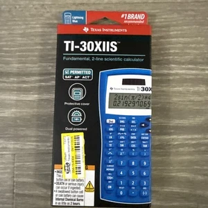 Texas Instruments TI-30X IIS Calculadora Científica Dos Líneas Azul NUEVA SELLADA - Imagen 1 de 3